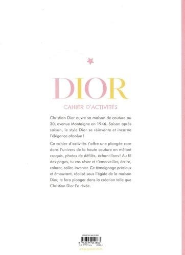 cuaderno de actividades dior|Cahier d'activités Dior .